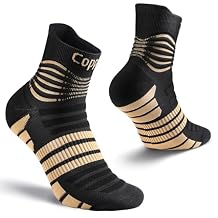NEENCA Copper Compression Socks, Medical Ankle Support Socks for Injury Recovery & Pain Relief, Sport Protection, Women & Men Circulation, Swelling, Runner, Travel, Pregnancy, Flying1 Pair, 20-30mmHg
