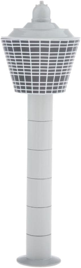 Yetuow 1:400 Scale Simulation Control Tower Scene Model,Airport Scene Model DIY Set Layout Diorama Accessories