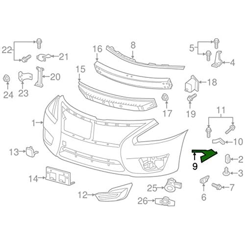 Genuine Nissan Parts - Authentic Catalog Part from The Factory 62058-3TA0A
