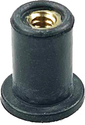 Swordfish 3100S - 25pcs Rubber Well Nuts Size #6-32