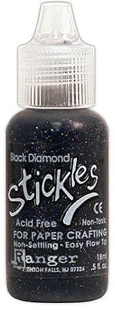 Ranger Stickles Glitter Glue (Black Diamond) [5 Pieces] - Product Description - Ranger Stickles Glitter Glue- Color: Black Diamond- Size: 0.5 Oz.- Unit: Bottlelet Your Art "Sparkle" With Acid Free, Non-Settling Stickles Glitter Glue! Easily Writ ...