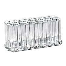 Miaowater Clear Acrylic Makeup Eyeliner Lip Liner Holder Organizer, 26 Spaces
