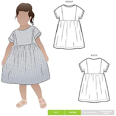 Style Arc Sewing Pattern - Lacey Kids Dress Sizes 1-8