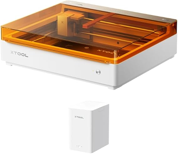 xTool M2 レーザー彫刻機 10W基本キット + デスクトップ煙清浄機 レーザークラス1