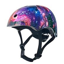 Adjustable Kids Bike Protective Helmet for Boys Girls Toddler, CPSC Safety Certified Galaxy Kids Helmets for Multi-Sports Skateboard Scooter Bike Cycling Skating Rollerblading
