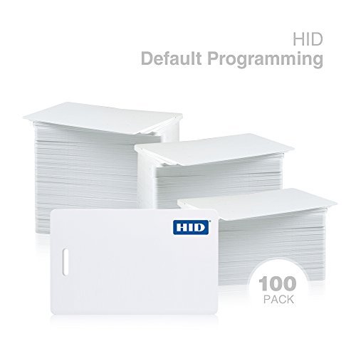 Genuine HID ISOProx II 1386 LGGMN PVC Proximity Card for Access Control. Standard 26 bit H10301 Format. 25 Pack 100 Pack, Genuine Hid