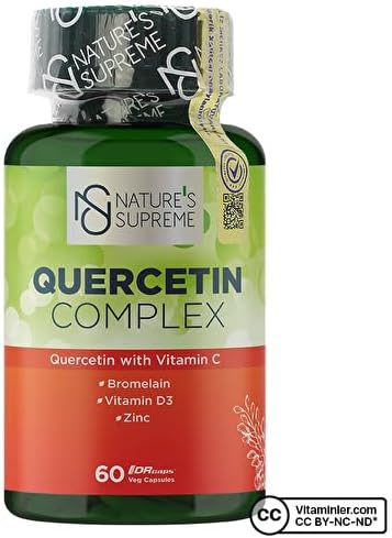 Natures Supreme Quercetin Complex 60 Kapsül AROMASIZ Renkli