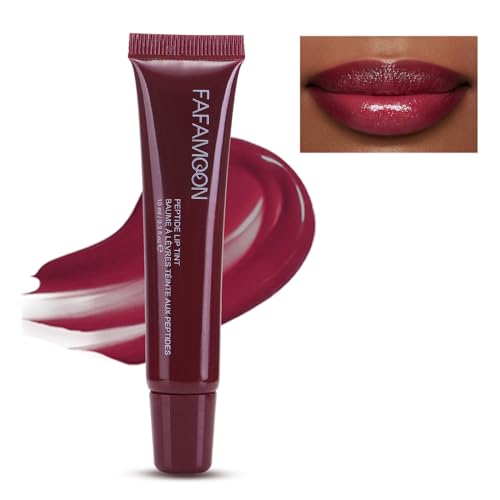 Glowy Balm Plumping Moisturizing for Dry Cracked Lips, Hydrating Mask Butter Nourishing Care Treatment Glossy Finish Non-sticky Tinted 03# Raspberry Jelly