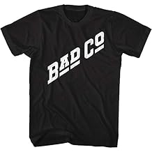 Bad Company English Vintage Rock Band White Logo Adult Short Sleeve T-Shirt Graphic Tee