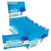 Bonk Breaker Energy Chews Lto Sour Blue Razz Berry, Box Of 10 Packs