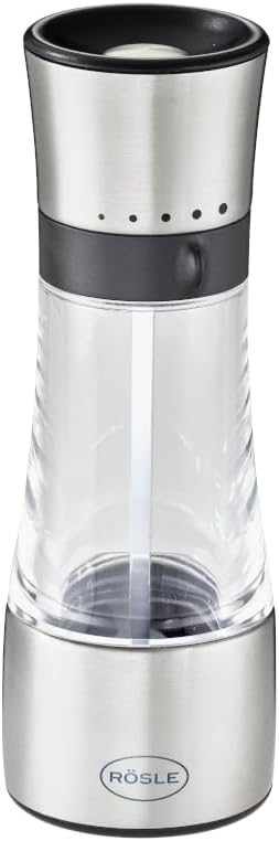 Spice Mill- SS/clear acrylic- Inverted- 5 grind levels