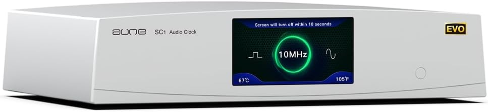 Aune SC1 EVO Audio Clock, 10MHz External OCXO Sine Wave/Square Wave Outputs for Audio Devices with 10MHz Clock Input Like X1s GT, N5, S9c Pro, S10N, S8c, S18 Silver