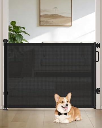 Retractable Baby Gate for Stairs, Extra Wide Dog Gate