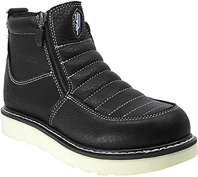 CACTUS Men's 6062M 6" Moc Toe Oil Tumbled Full Grain Leather High Flexibility Polyurethane (PU) Outsole Construction Work Boot YKK Zipper