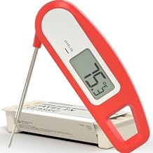Lavatools Javelin Ultra-Fast 3-Second Digital Instant Read Meat Thermometer for Grill and Cooking, 2.75" Probe, Compact Foldable Design, Large Display, IP65 Water Resistant, NSF Certified Sambal