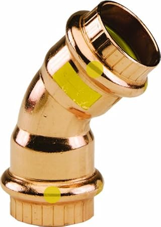 Viega 16198 ProPress G Copper 45-Degree Elbow with 1-Inch P x P