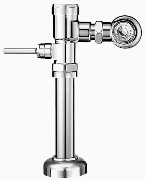 Sloan GEM-2 111 Exposed Manual Water Closet Flushometer, 1.6 GPF Flush Valve - Single Flush, Non-Hold-Open Handle, Fixed Volume Piston, Fixture Connection Top Spud, Polished Chrome Finish, 3070004