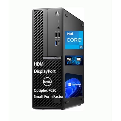 Dell Optiplex 7020 SFF Business Desktop Computer, Intel Core I5-14500, 14Core, 20 Threads, up to 5GHz, 32GB RAM 1TB SSD, DVD-RW, RJ-45 Ethernet, HDMI, DP, WIFI6, Bluetooth, Windows 11 Pro