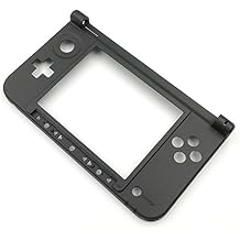 JMXLDS Replacement Housing Hinge Bottom Middle Frame Cover Shell Case for 3DS XL 3DS LL Black