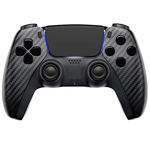 MODDEDZONE Wireless Controller for PS5 with Exclusive and Unique Designs Compatible with PlayStation 5 and PC - The Ideal Christmas Gift for Gaming Enthusiasts - Expertly Crafted in USACarbon