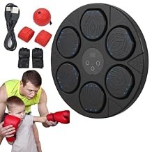 2025 Music Boxing Machine for Adults and Kids, Wall-Mounted Bluetooth Smart Punching Machine with Gloves, Bandages, and Head-Mounted Punching Ball, Fitness Equipment for Home, Office, or Gym