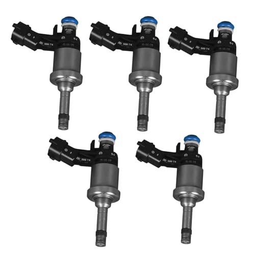 5 piece Fuel Injectors Nozzle 6 Holes Replace 12669384 217-3445 12638530 Compatible with Chevy Camaro 2010-2011 Compatible with Traverse Acadia 3.6L- 6V 2009-2011