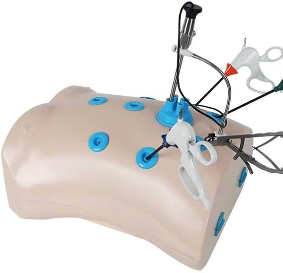 Laparoscopy training box simulator, laparoscopy simulator, laparoscopic endoscope training kit (bionic box + 10 models + 4 instruments + 30-degree light source)
