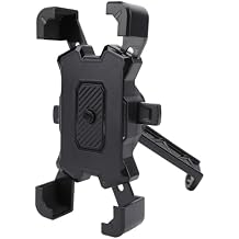 FILFEEL One Hand Motorcycle Phone Clamp, 360 Degree Rotatable Holder with Shock Absorbing for Electric Cycling, Easy to Match Various