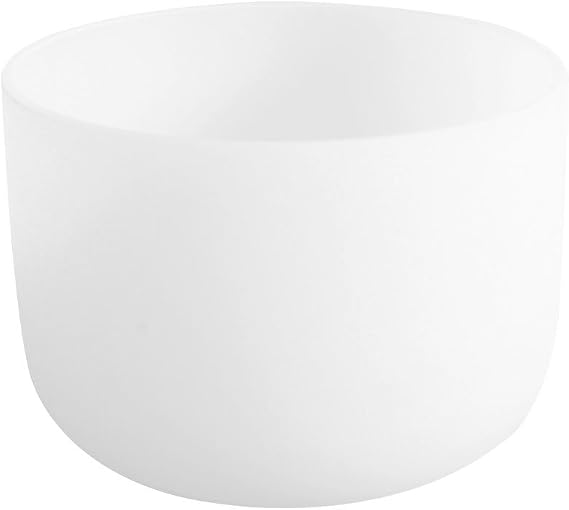432Hz D Sacral Chakra Frosted Quartz Crystal Singing Bowl 11 inch | mallet and o-ring included