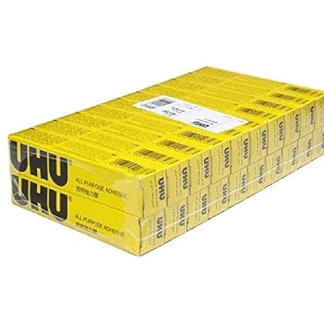 UHU Multi Purpose Transparent Adhesive Solvent Free 20 ML Pack of 20, 37995- NO: 12