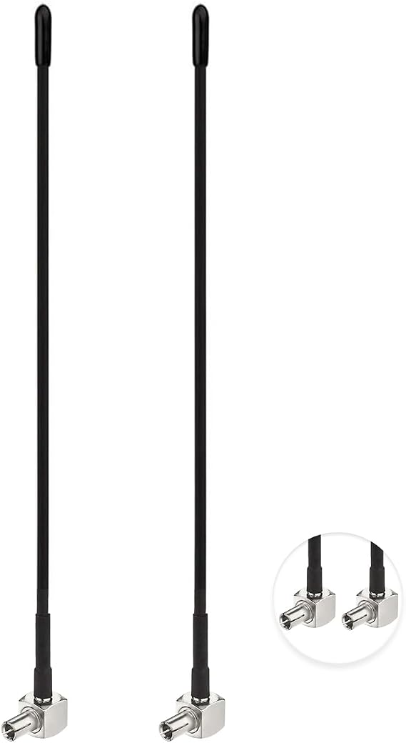 2PCS 4G LTE Antenna 3dbi Mini Soft Whip External TS9 Antenna Compatible with 4G LTE Mobile Hotspot MiFi Router Cellular Mobile Broadband Modem USB Modem