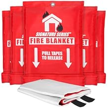 Signature Series Fire Blanket | Flame Suppression Fiberglass Blanket for Home & Kitchen Safety | Ultimate Fire Protection Blankets That Never Expire