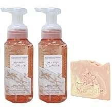 Bath & Body Works Orange Ginger 2 Gentle & Clean Foaming Hand Soaps with a Himalayan Salts Spring Sample Soap