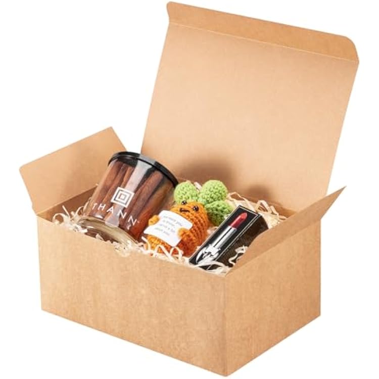 UnicoPak 18 Pack 9x6x4 Gift Boxes Bulk Brown Kraft Gift Boxes with Lids for Presents for Gifts Birthday Wedding Bridesmaid Proposal Valentines Christmas