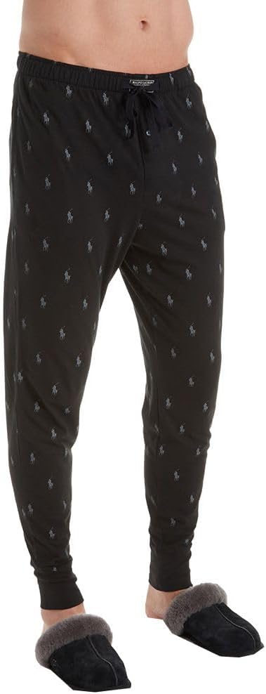 POLO RALPH LAUREN Men's Big Man Pony Player Classic Jogger Pant, PK08RX, Polo Black/Grey, 2XL