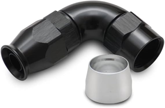 Vibrant Performance Hose End Fitting PTFE 90 Degree -10AN