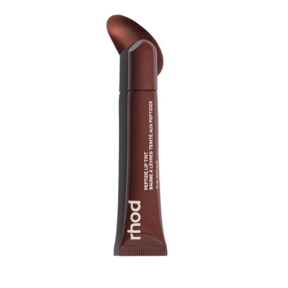 Rahod Peptide Lip Tint | Hydrating Tinted Lip Balm | Buildable, Creamy Color & Lip Care | Moisturising | Non-Sticky | Soft & Smooth Lips (ESPRESSO)