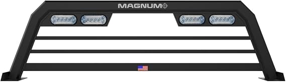 Magnum Low Pro Lighted Headache Rack Bars | Fits 99-16 Ford Super Duty