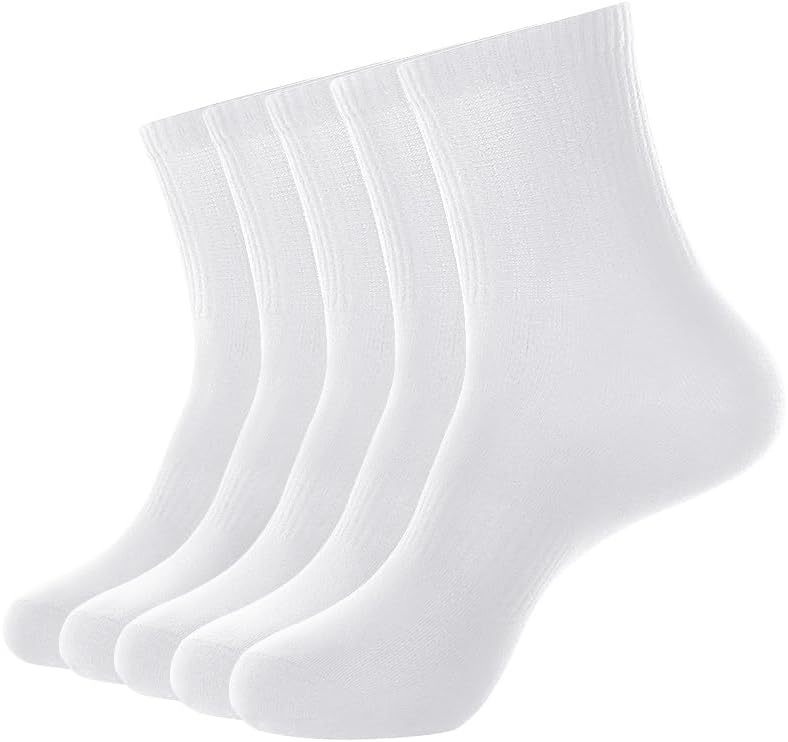 Cotton Low Cut Athletic Socks 810 Pack - Breathable Running Gym Daily, Moisture Wicking Comfort Fit Black