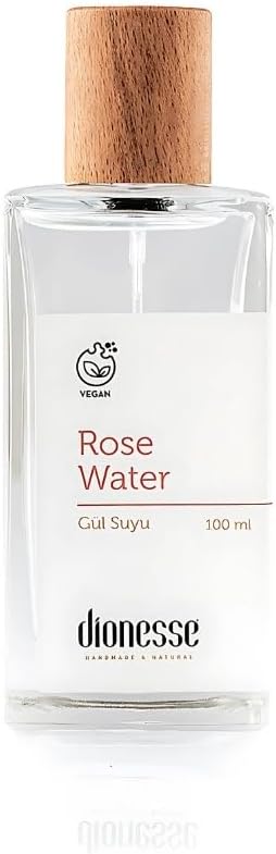 Dionesse Saf Gül Suyu 100 ml - 100% Doğal Yüz Toniği, Gül Suyu ile Gözenek Sıkılaştırıcı ve Nemlendirici Bakım