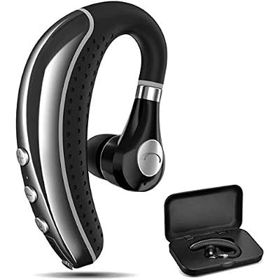 COMEXION Bluetooth Headset V5.0 Bluetooth Earpiece with Mic and Mute Key Wireless Noise Reduction Business Earphone for DrivingMeetingListening