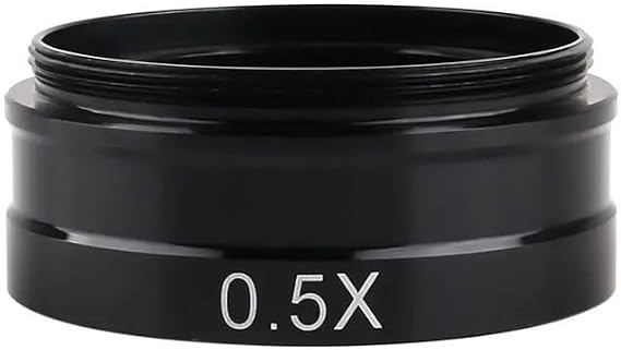 Adjustable Zoom C-Mount Lens Magnification 130X 180X 360X Laboratory 0.3X 0.5X 0.75X 2X Industrial Microscope Camera Objective(0.5X Objective Lens)
