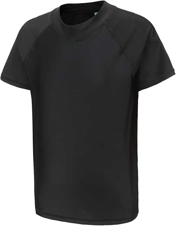 Kids Swim Shirt Boys Short Sleeve Rash Guard Shirts UPF 50+/Sun Protetion Swimsuits