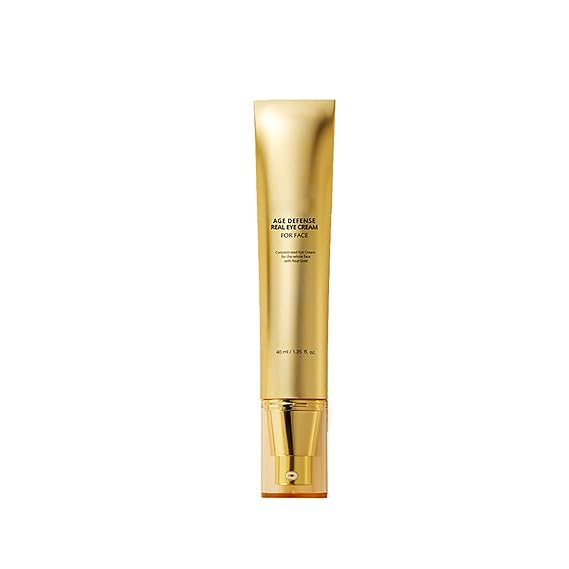 Age Defense Real Eye Cream For Face 24k Gold Eye Cream Anti Wrinkle Moisturizing Eye Cream, 40ml