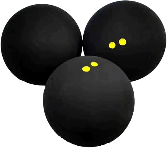 Gloperti Double Yellow Dot Squash Balls - 6 Pack