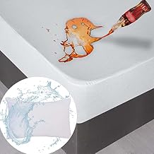 Waterproof Mattress Protector Twin Size with 1 Pillow Cover - Breathable, Hypoallergenic, Cotton Terry Mattress Protector for Safe, Noiseless, Non-Sweaty 8" to 14" Deep Mattress