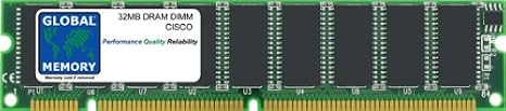 32MB DRAM DIMM MEMORY RAM COMPATIBLE WITH CISCO ICS 7750 ASI-81/160, MRP200/300 & MRP3-8FXS/16FS (MEM-MRP-32D)