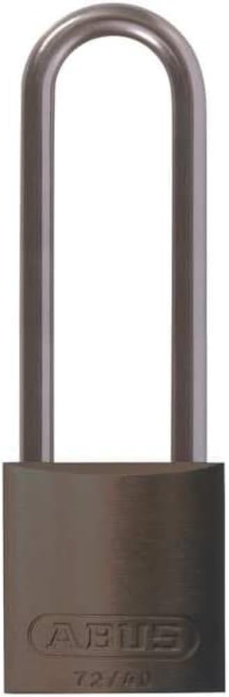 ABUS Lockout Padlock, KD, Brown, 1/4In. Dia.,#34;3"" Shackle"
