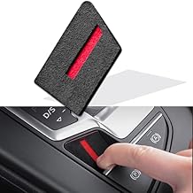 muekzru Car Trim Sticker Decals Decoration Interior Accessories,Electronic Parking Brake Switch Button Protective Sticker for Audi A4 A5 Q5
