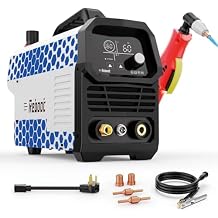 Reboot 60A Plasma Cutter, Large LED Display, 120/240V Synergic IGBT Inverter Cutting Machine, 1/2 Inch Clean Cut, 5/8 Inch Max Cut, Post Flow and 2T/4T, Built-in Air Regulator, for Beginners DIY Use